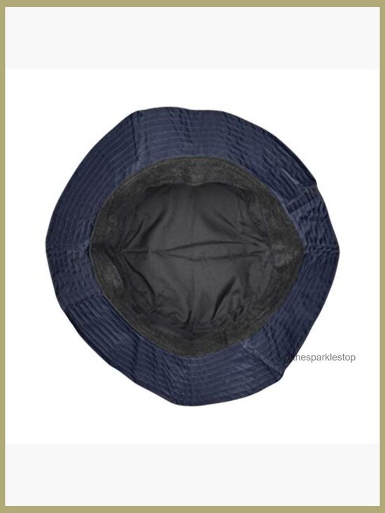 Adjustable Bucket Rain Hat, Windproof Nylon Look, Lightweight Foldable